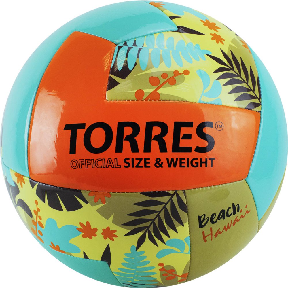 Мяч для пляжного волейбола TORRES Hawaii, размер 5