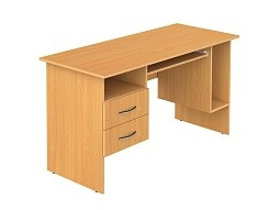 Стол для учителя компьютерный с подвесной тумбой 1400 мм (мод.2)
