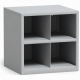 Шкаф для 4 противогазов ХПГ-4В, без дверей (450х450х400)